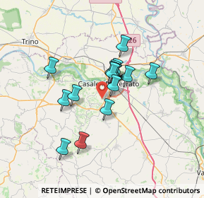 Mappa 15020 Casale Monferrato AL, Italia (4.97313)