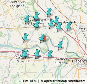 Mappa Localita' Barattino, 27010 Monticelli pavese PV, Italia (7.04313)
