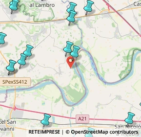 Mappa Localita' Barattino, 27010 Monticelli pavese PV, Italia (6.7775)