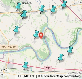 Mappa Localita' Barattino, 27010 Monticelli pavese PV, Italia (5.37909)