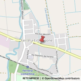 Mappa Corso della Repubblica, 42, 27032 Ferrera Erbognone, Pavia (Lombardia)