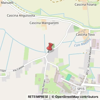 Mappa Via Case Sparse, 47, 27040 Verrua Po, Pavia (Lombardia)