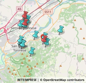 Mappa Via Rostagno, 10090 Castiglione Torinese TO, Italia (3.46882)