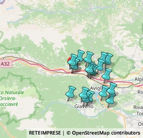 Mappa Viale, 10055 Condove TO, Italia (5.83789)