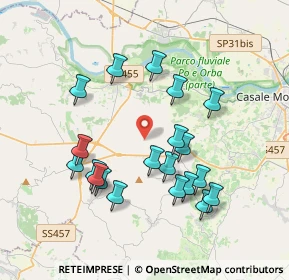 Mappa Via Dionigi, 15039 Ozzano Monferrato AL, Italia (3.6365)