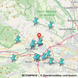 Mappa Via Levante, 10044 Pianezza TO, Italia (4.40357)