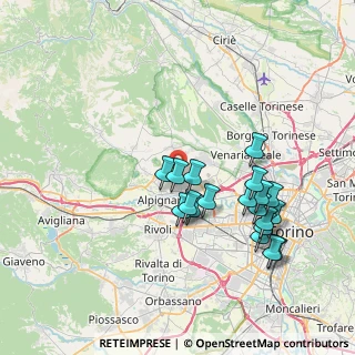 Mappa Via Ponente, 10044 Pianezza TO, Italia (7.37211)