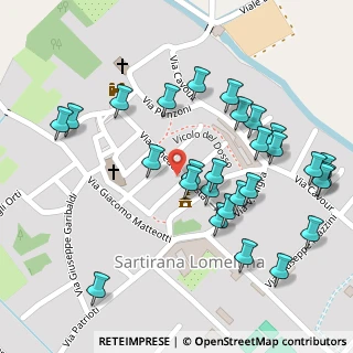 Mappa Via Amedeo D'Aosta, 27020 Sartirana Lomellina PV, Italia (0.125)