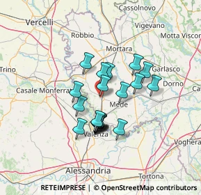 Mappa Via Amedeo D'Aosta, 27020 Sartirana Lomellina PV, Italia (10.11)