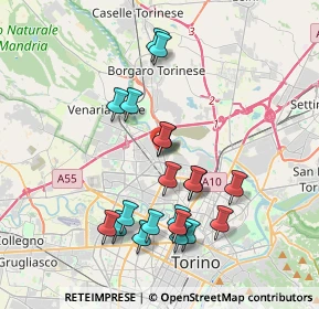 Mappa Via Traversella, 10148 Torino TO, Italia (3.679)