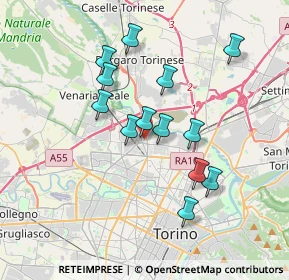 Mappa Via Rueglio, 10148 Torino TO, Italia (3.19462)