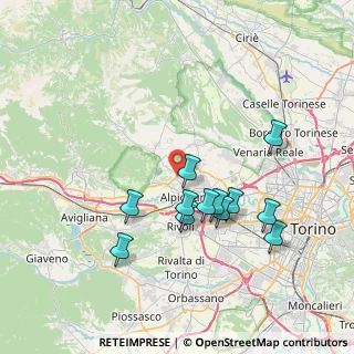 Mappa Via Enrico Fermi, 10091 Alpignano TO, Italia (7.01333)