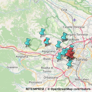 Mappa Via Enrico Fermi, 10091 Alpignano TO, Italia (7.87111)