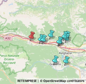 Mappa Torino - Bardonecchia, 10050 Vaie TO, Italia (5.96)