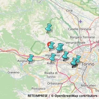 Mappa SP 24, 10091 Alpignano TO, Italia (6.71417)