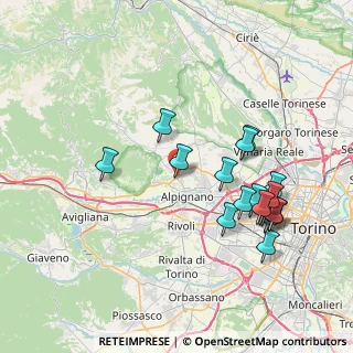Mappa SP 24, 10091 Alpignano TO, Italia (7.96389)
