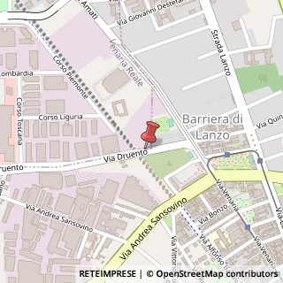 Mappa Via Druento, 50, 10148 Venaria Reale, Torino (Piemonte)
