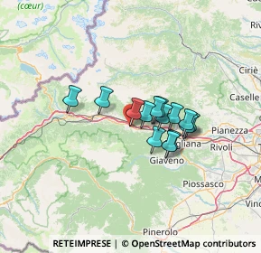 Mappa 10050 Villar Focchiardo TO, Italia (8.83429)