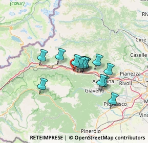 Mappa 10050 Villar Focchiardo TO, Italia (9.51923)