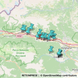 Mappa SS 25 del Moncenisio, 10050 Baratte , Italia (6.07111)