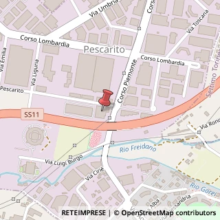 Mappa Via Pescarito, 77, 10099 San Mauro Torinese, Torino (Piemonte)