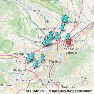 Mappa Viale delle Industrie, 10078 Venaria Reale TO, Italia (6.28286)