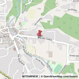 Mappa Via dei Caduti, 34, 10040 Almese, Torino (Piemonte)