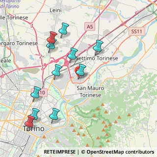 Mappa , 10099 Area Produttiva TO, Italia (4.38727)