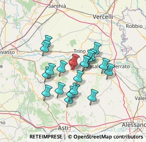 Mappa Cascine Sant'Evasio, 15020 Mombello Monferrato AL, Italia (10.7725)