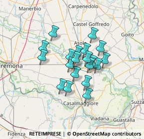 Mappa SP343R, 26034 Piadena CR, Italia (9.3035)