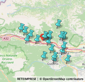 Mappa Via Cesare Meano, 10055 Condove TO, Italia (6.121)