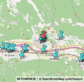 Mappa Piazza G. Bugnone, 10055 Condove TO, Italia (2.087)