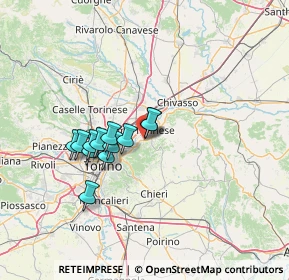 Mappa SP della Val Cerrina, 10090 San Mauro torinese TO, Italia (10.57667)