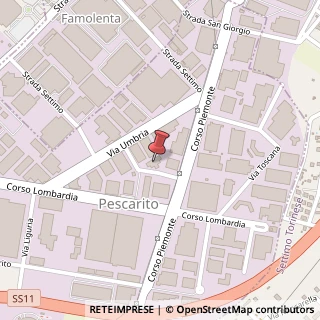 Mappa Via Umbria, 22, 10099 San Mauro Torinese, Torino (Piemonte)