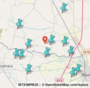 Mappa Unnamed Road, 45020 Lusia RO, Italia (4.805)