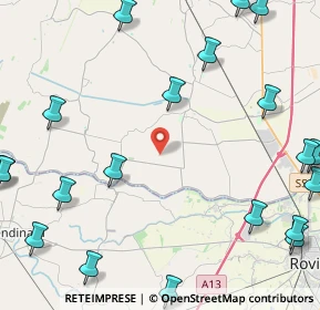 Mappa Unnamed Road, 45020 Lusia RO, Italia (6.5375)