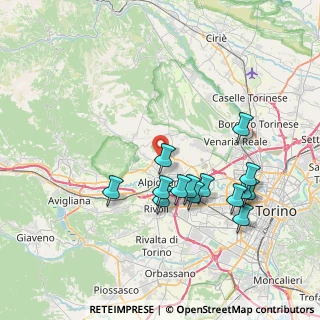 Mappa Strada Antica Alpignano a Valdellatorre, 10091 Alpignano TO, Italia (7.44929)