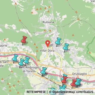 Mappa Via S. Vincenzo, 10040 Villar Dora TO, Italia (3.6135)