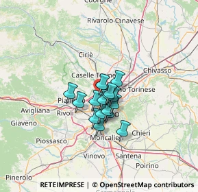 Mappa Via Salva, 10078 Venaria Reale TO, Italia (7.47625)