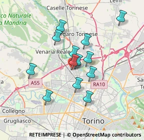 Mappa Via Salva, 10078 Venaria Reale TO, Italia (2.92538)