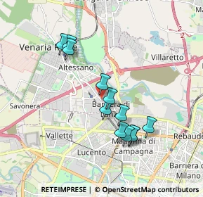 Mappa Via Salva, 10078 Venaria Reale TO, Italia (1.63167)