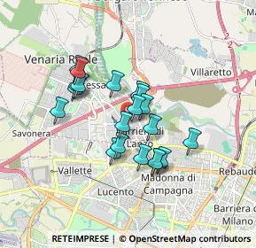 Mappa Via Salva, 10078 Venaria Reale TO, Italia (1.3405)