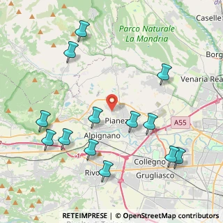 Mappa Via Rosta, 10044 Pianezza TO, Italia (4.78077)