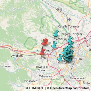 Mappa Via Rosta, 10044 Pianezza TO, Italia (8.164)