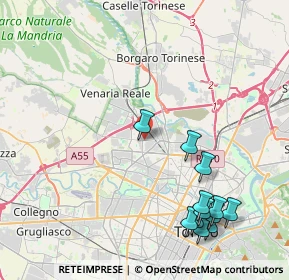 Mappa Via Torino Druento, 10151 Torino TO, Italia (5.01667)