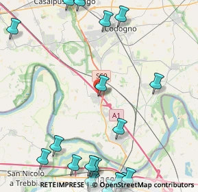 Mappa Via Montebello, 26862 Guardamiglio LO, Italia (6.4375)