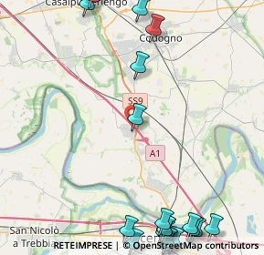 Mappa Via Montebello, 26862 Guardamiglio LO, Italia (6.709)