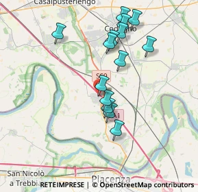 Mappa Via Montebello, 26862 Guardamiglio LO, Italia (3.505)