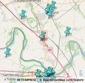 Mappa Via Montebello, 26862 Guardamiglio LO, Italia (6.165)