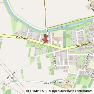 Mappa Via Piave,  11, 26843 Castelnuovo Bocca d'Adda, Lodi (Lombardia)